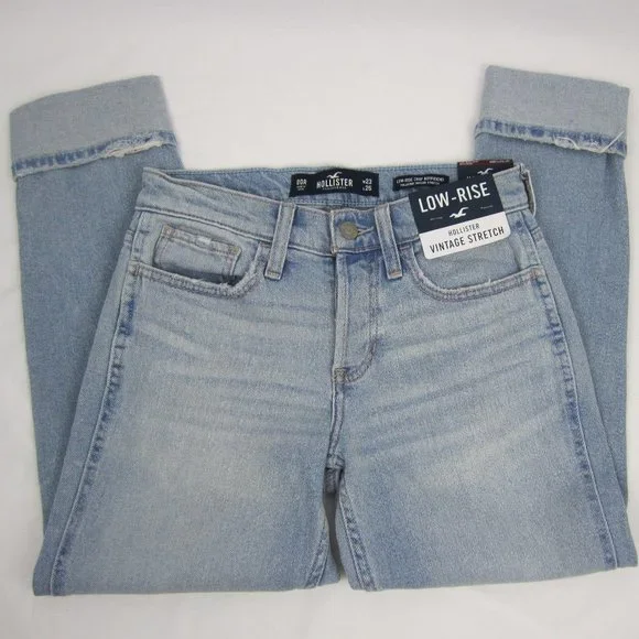 Hollister Cropped Jeans size 00R, W23 L25 NEW - Picture 3 of 12